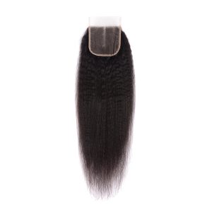 maady hair luxury remy hair 4x4 yaki straight closure