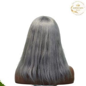 maady hair luxury machine made gray wig remy hair 12p