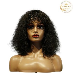 maady hair luxury machine made black wig remy hair tc047