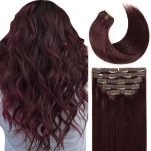 maady hair luxury asian raw hair straight clip in hair extensions