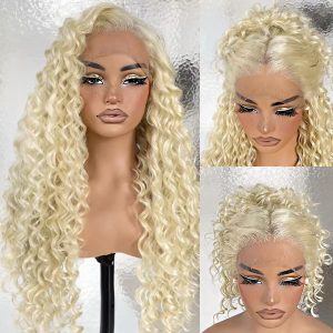 maady hair luxury 13x4 deep wave lace front wig 613 remy hair