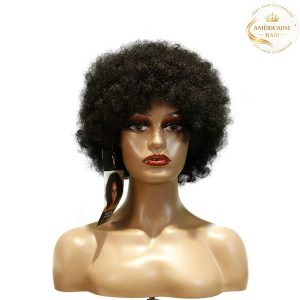 maady hair luxury machine made black wig remy hair tc010