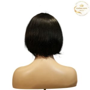 maady hair luxury machine made black wig remy hair h009