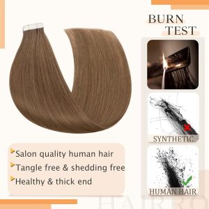 maady hair luxury asian raw hair #6 straight tape in hair extensions
