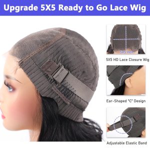 maady hair luxury natural black remy hair 5x5 lace closure jerry curly human hair wig