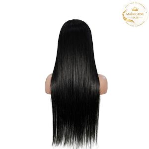maady hair luxury natural black remy hair 6x7 lace closure straight human hair wig