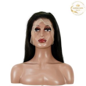 maady hair luxury 13x4 straight bob lace front wig natural black asian raw hair