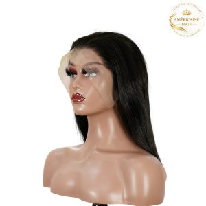maady hair luxury 13x4 straight bob lace front wig natural black asian raw hair