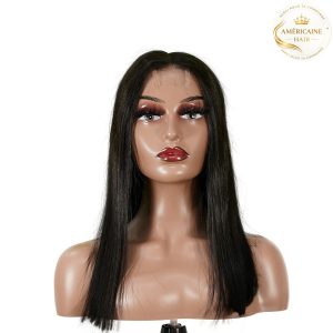 maady hair luxury natural black asian raw hair 2x6 hd lace closure straight bob human hair wig