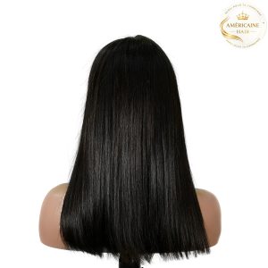 maady hair luxury natural black asian raw hair 2x6 hd lace closure straight bob human hair wig