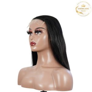 maady hair luxury natural black asian raw hair 5x5 hd lace closure straight bob human hair wig