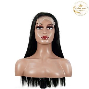 maady hair luxury natural black remy hair 5x5 lace closure straight human hair wig
