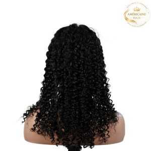maady hair luxury natural black remy hair 5x5 lace closure jerry curly human hair wig