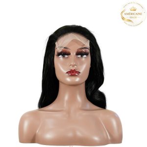 maady hair luxury natural black remy hair 5x5 lace closure body wave human hair wig