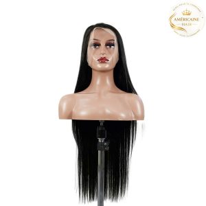 maady hair luxury 13x4 straight lace front wig natural black remy hair
