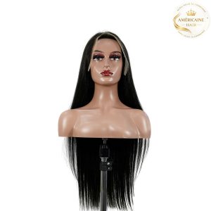maady hair luxury natural black asian raw hair 13x6 hd lace front wig straight human hair wig