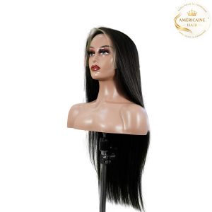 maady hair luxury natural black asian raw hair 13x6 hd lace front wig straight human hair wig