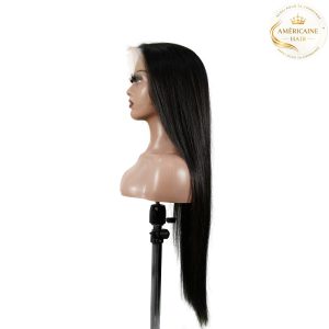 maady hair luxury natural black asian raw hair 13x6 hd lace front wig straight human hair wig