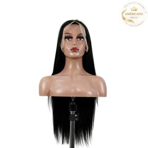 maady hair luxury 13x6 double drams straight lace front wig black remy hair