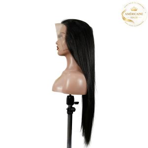 maady hair luxury 13x6 double drams straight lace front wig black remy hair