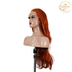 maady hair luxury 13x4 straight lace front wig 350 orange 26 inch remy hair