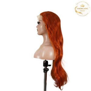 maady hair luxury 13x4 straight lace front wig 350 orange 26 inch remy hair