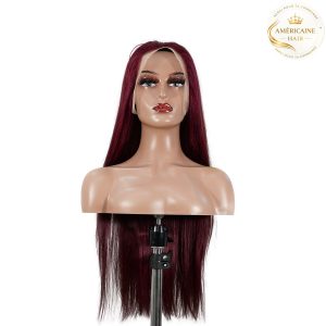 maady hair luxury 13x4 straight lace front wig 99j color 26 inch remy hair