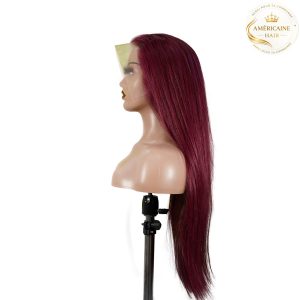 maady hair luxury 13x4 straight lace front wig 99j color 26 inch remy hair