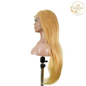 maady hair luxury 13x4 straight lace front wig 27 honey blonde remy hair