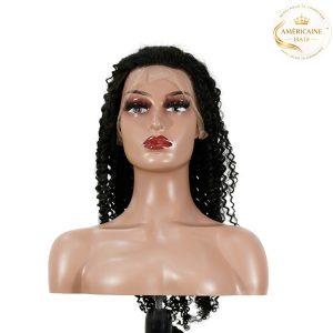 maady hair luxury 13x4 kinky curly lace front wig natural black remy hair