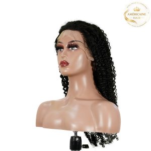 maady hair luxury 13x4 kinky curly lace front wig natural black remy hair