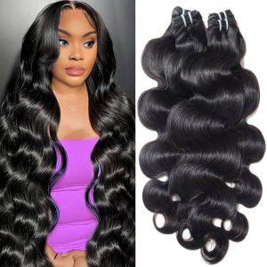 maady hair luxury remy hair black body wave bundles laotian weaving