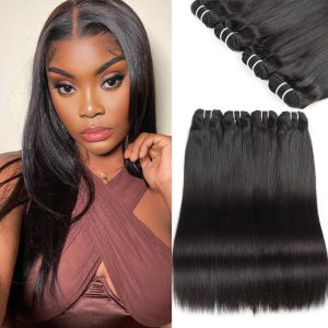 maady hair luxury natural black asian double drawn straight hair bundles
