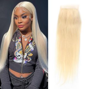 maady hair luxury remy hair 4x4 straight closure 613
