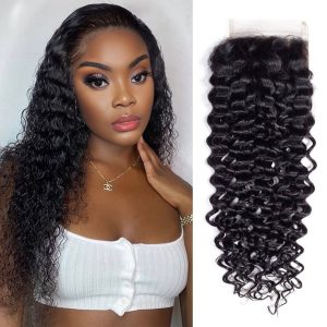 maady hair luxury remy hair 4x4 jerry curly closure