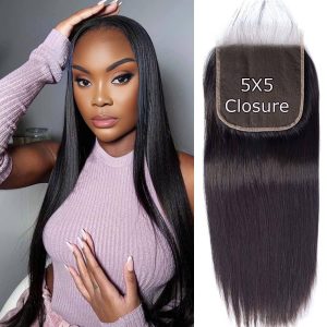 maady hair luxury remy hair 5x5 straight hd closure