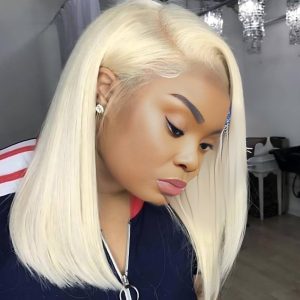 maady hair luxury 13x4 straight bob lace front wig 613 remy hair