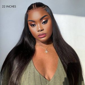 maady hair luxury natural black asian raw hair 6x7 hd lace closure straight human hair wig